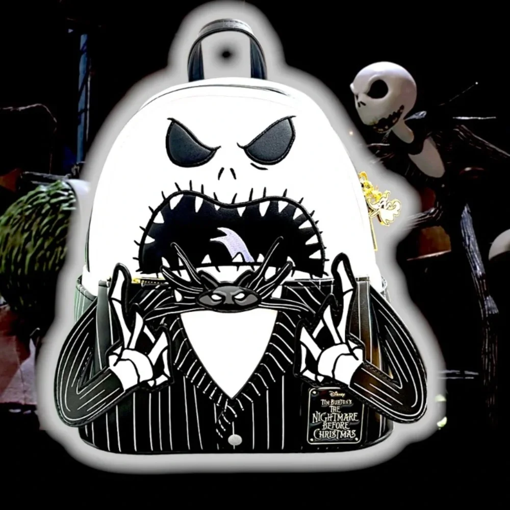Loungefly The Nightmare Before Christmas Angry Jack Skellington Mini Backpack